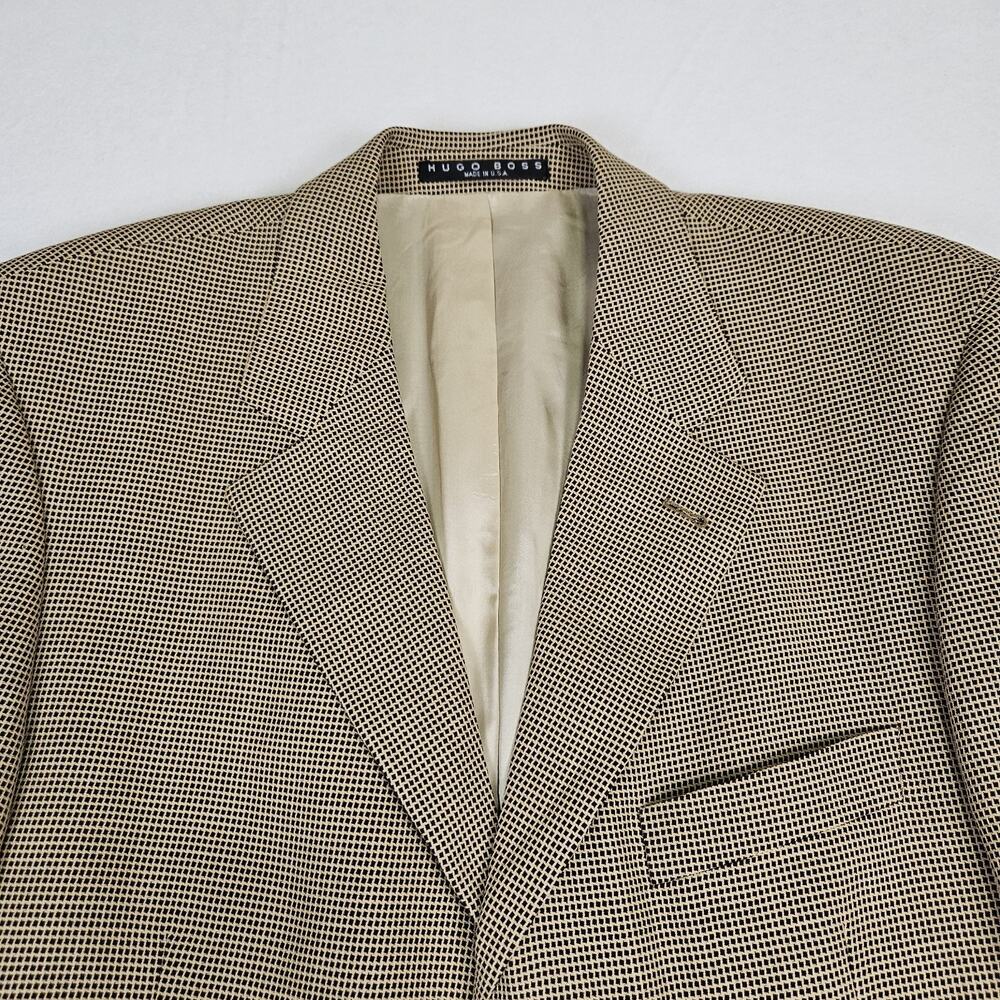 Hugo Boss Loro Piana Blazer 54R Einstein Sport Coat Suit Jacket VTG Made in USA